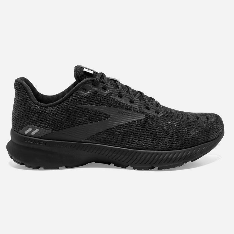 Brooks Launch 8 Australia - Men's Light Cushion Road Running Shoes - Black/Ebony/Grey/Charcoal (8132